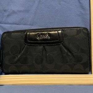 Coach Black Signature Wallet